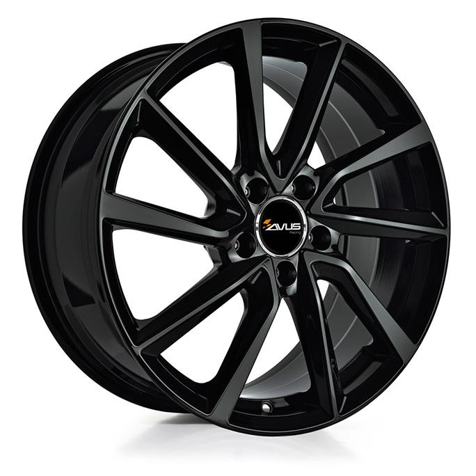 AVUS AC-518 BLACK 7x17 5/105 ET36 CB56.6