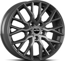 GMP BOOSTER GLOSSY ANTHRACITE 8x20 6/120 ET45 CB74.6